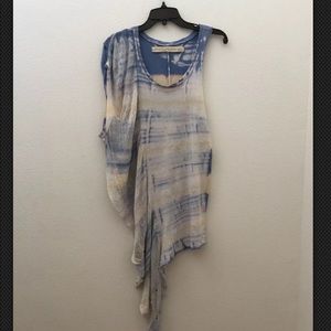 Raquel Allegra Tie Dye Sleeveless T-Shirt sz 2/med
